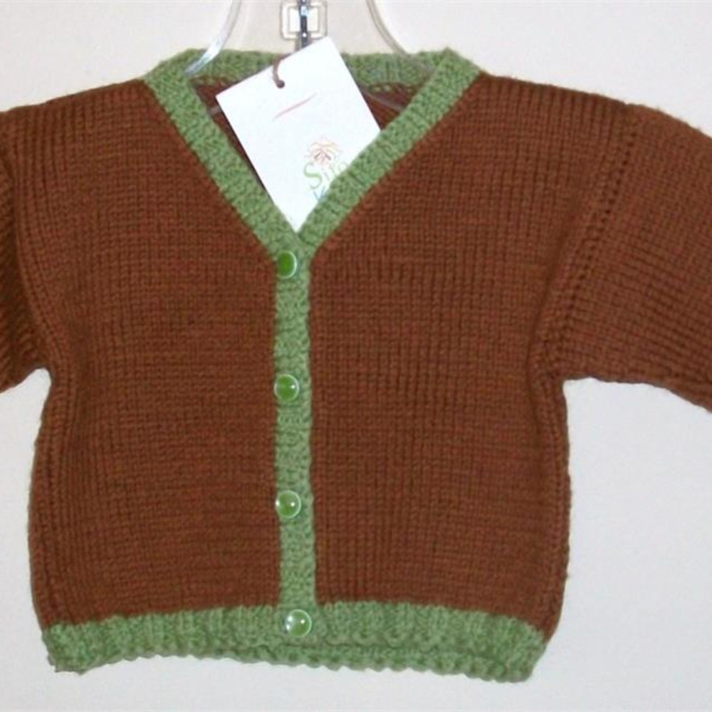 TODDLER SWEATER ORGANIC NEW Hand Made Merino Wool